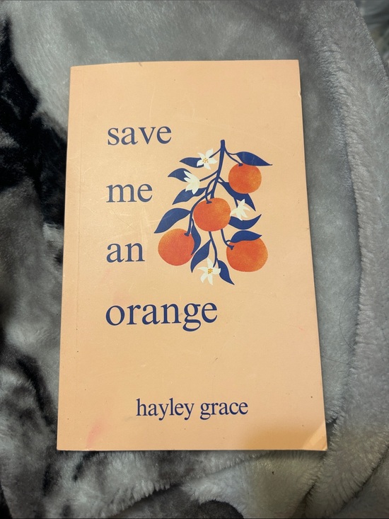 Other - Hayley Grace 'Save Me an Orange' Peach Decorative Book Cover